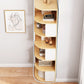 Modern Engineered Wood Bookcase Multi Shelves Closed Back Bookshelf