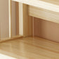 Natural Contemporary Style Standard Bookshelf 9.8-inch W Solid Wood Bookcase