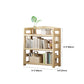 Natural Contemporary Style Standard Bookshelf 9.8-inch W Solid Wood Bookcase