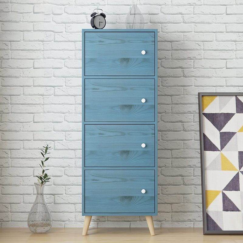 Estantería de madera artificial estándar moderna de 9 "de ancho estantería de espalda cerrada