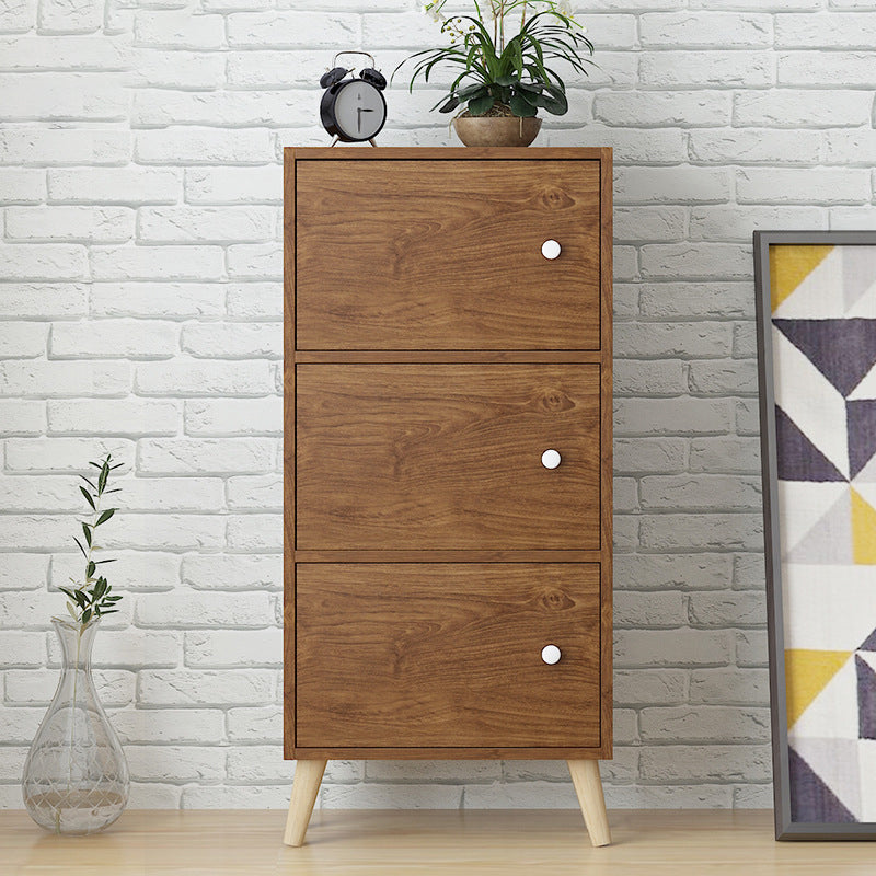 Estantería de madera artificial estándar moderna de 9 "de ancho estantería de espalda cerrada