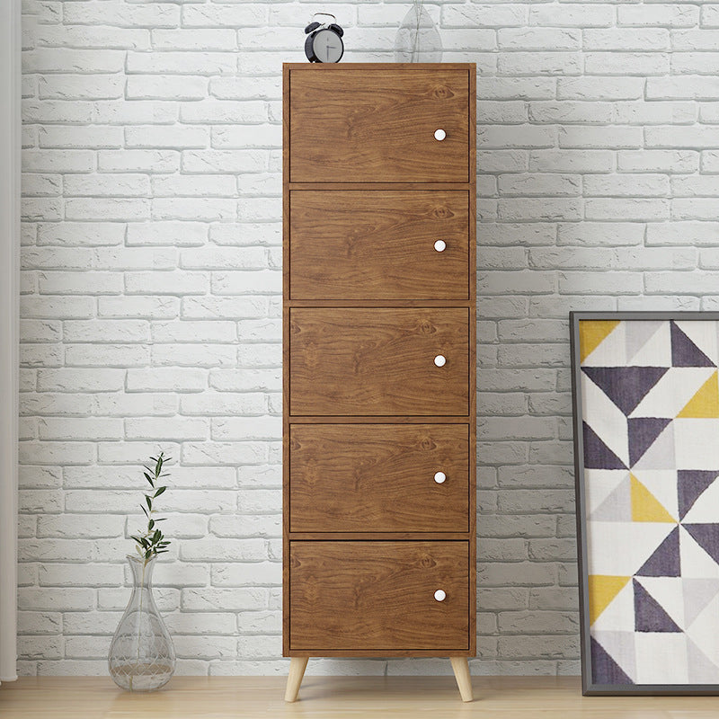 Estantería de madera artificial estándar moderna de 9 "de ancho estantería de espalda cerrada