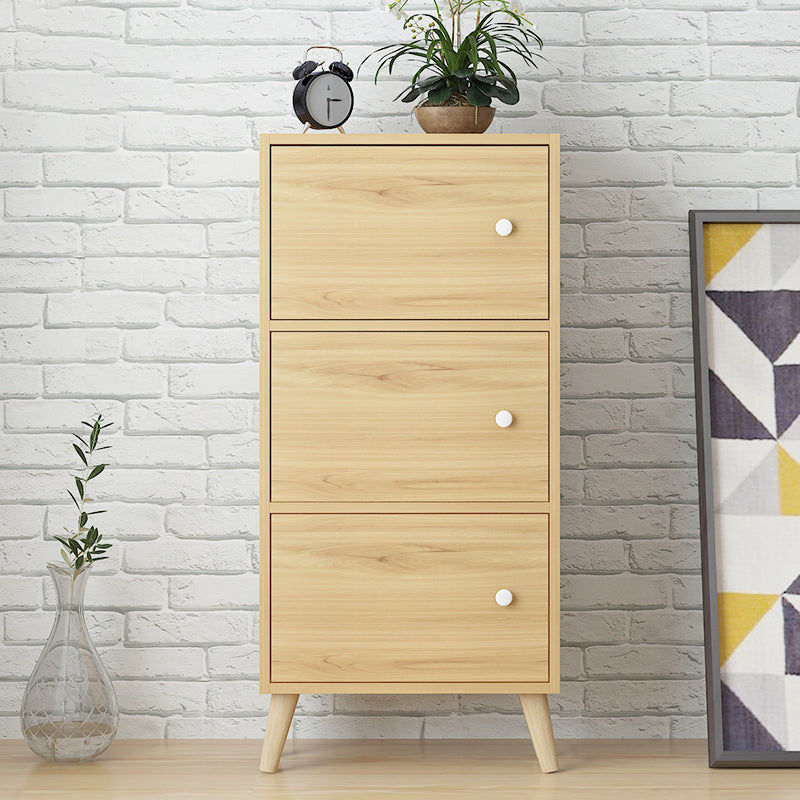 Estantería de madera artificial estándar moderna de 9 "de ancho estantería de espalda cerrada