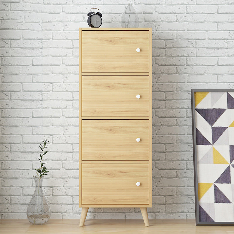 Estantería de madera artificial estándar moderna de 9 "de ancho estantería de espalda cerrada