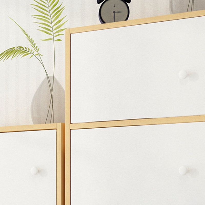 Estantería de madera artificial estándar moderna de 9 "de ancho estantería de espalda cerrada