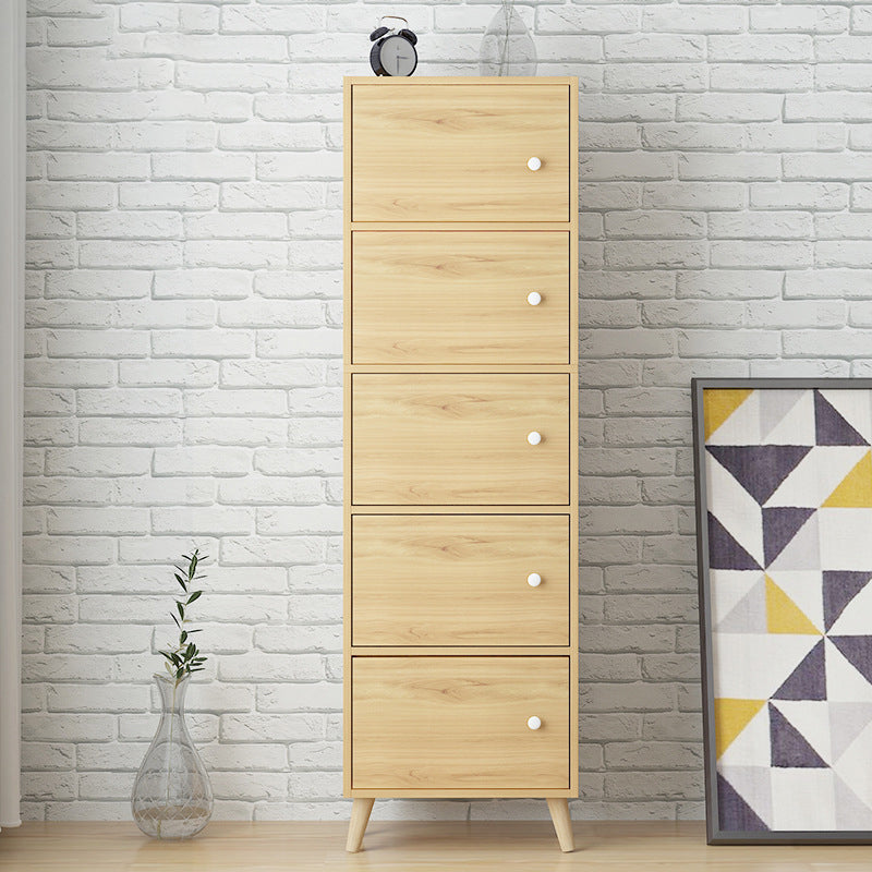 Estantería de madera artificial estándar moderna de 9 "de ancho estantería de espalda cerrada