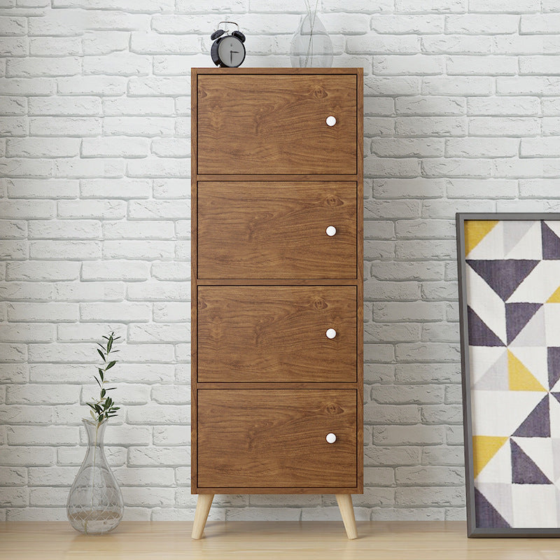 Estantería de madera artificial estándar moderna de 9 "de ancho estantería de espalda cerrada