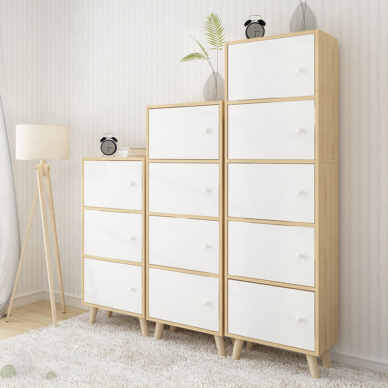 Estantería de madera artificial estándar moderna de 9 "de ancho estantería de espalda cerrada