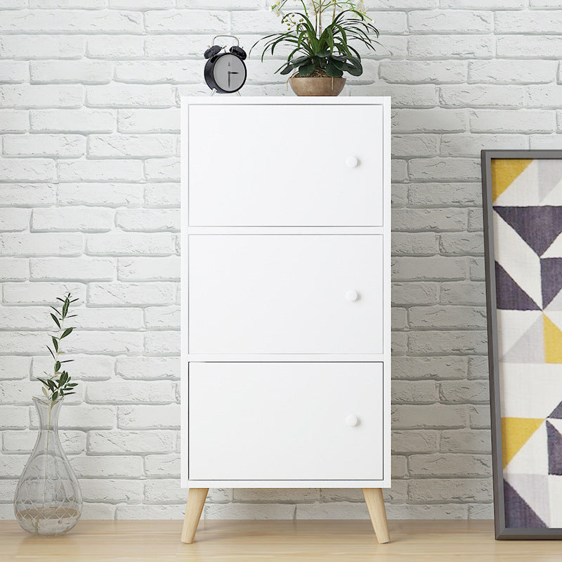 Estantería de madera artificial estándar moderna de 9 "de ancho estantería de espalda cerrada