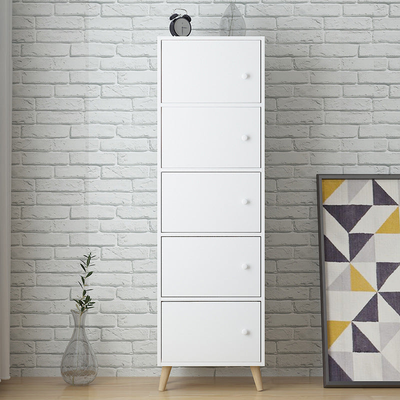 Estantería de madera artificial estándar moderna de 9 "de ancho estantería de espalda cerrada