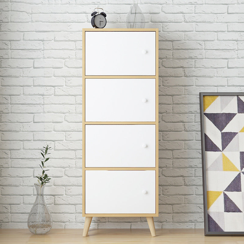 Estantería de madera artificial estándar moderna de 9 "de ancho estantería de espalda cerrada