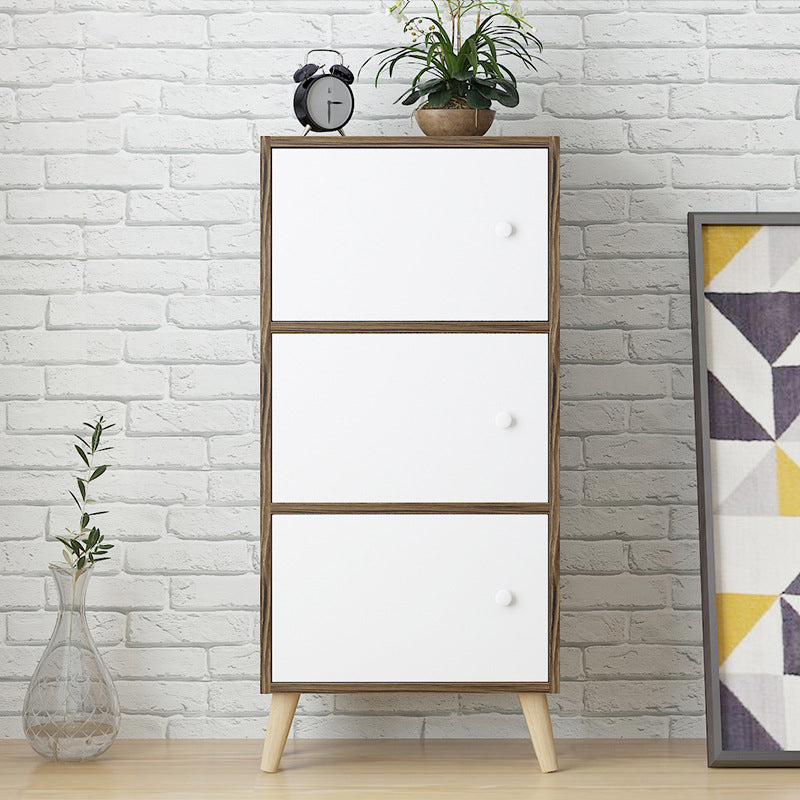 Estantería de madera artificial estándar moderna de 9 "de ancho estantería de espalda cerrada