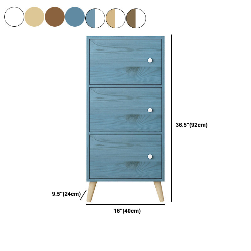 Estantería de madera artificial estándar moderna de 9 "de ancho estantería de espalda cerrada