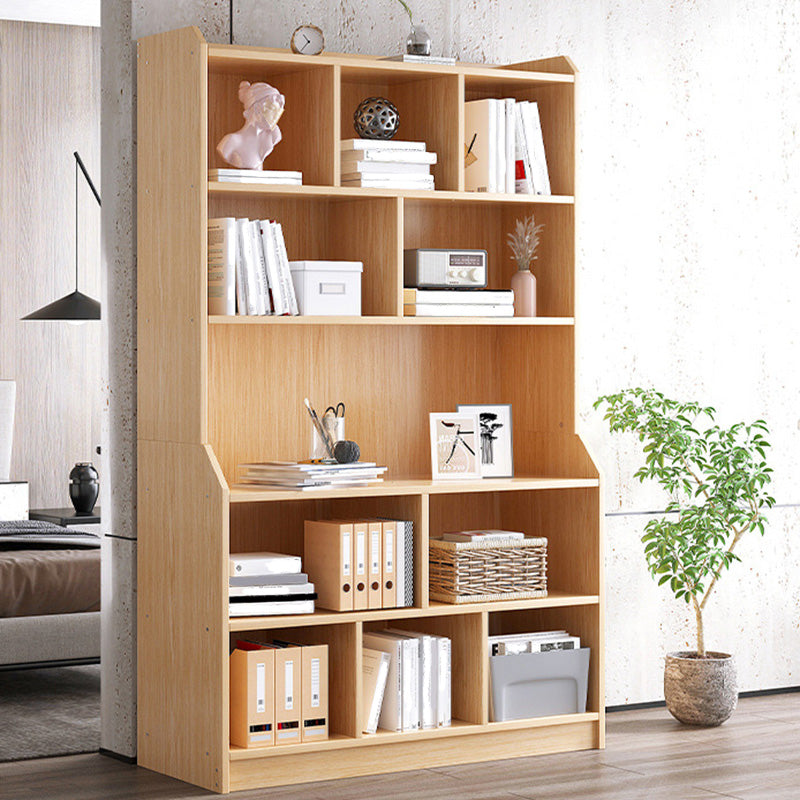 Contemporary Style Standard Bookshelf 11.8-Inch Wide Engineered Wood Bookcase for Home