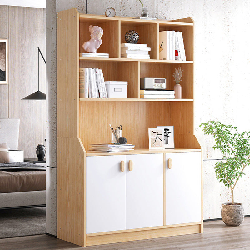 Contemporary Style Standard Bookshelf 11.8-Inch Wide Engineered Wood Bookcase for Home