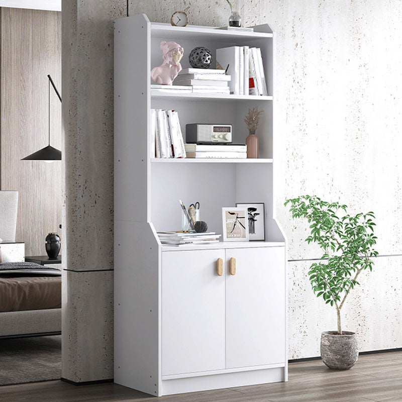 Contemporary Style Standard Bookshelf 11.8-Inch Wide Engineered Wood Bookcase for Home