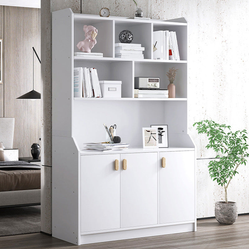 Contemporary Style Standard Bookshelf 11.8-Inch Wide Engineered Wood Bookcase for Home