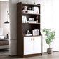 Contemporary Style Standard Bookshelf 11.8-Inch Wide Engineered Wood Bookcase for Home