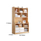 Contemporary Style Standard Bookshelf 11.8-Inch Wide Engineered Wood Bookcase for Home