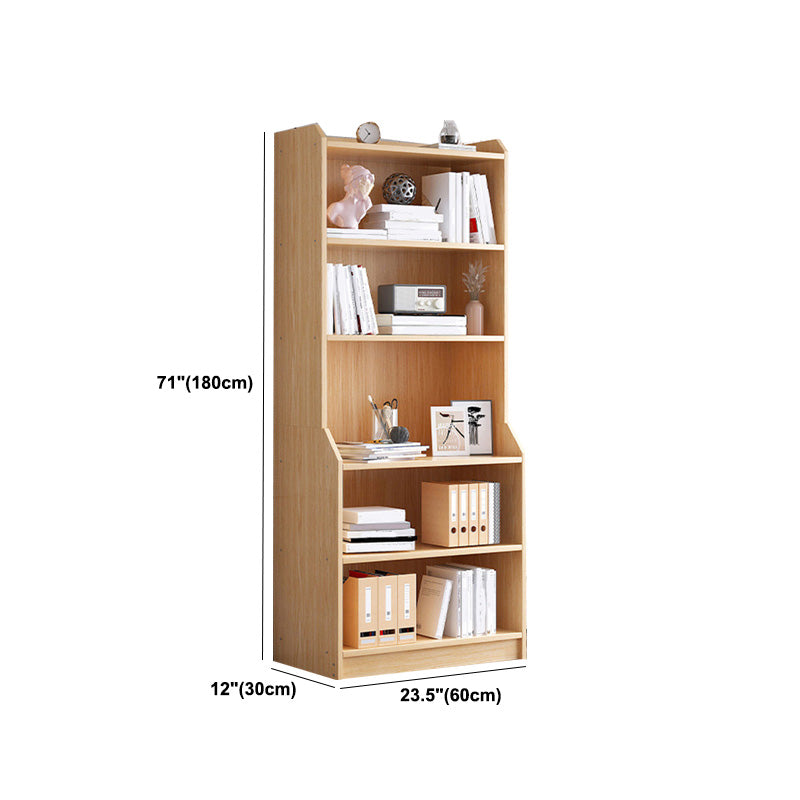 Contemporary Style Standard Bookshelf 11.8-Inch Wide Engineered Wood Bookcase for Home