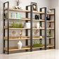Modern Engineered Bookcase Natural Etagere Bookshelf for Any Room