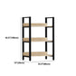 Modern Engineered Bookcase Natural Etagere Bookshelf for Any Room