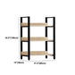 Modern Engineered Bookcase Natural Etagere Bookshelf for Any Room