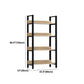 Modern Engineered Bookcase Natural Etagere Bookshelf for Any Room