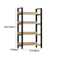 Modern Engineered Bookcase Natural Etagere Bookshelf for Any Room