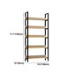 Modern Engineered Bookcase Natural Etagere Bookshelf for Any Room