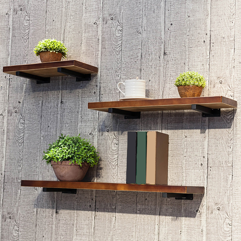 Libreria moderna della libreria naturale a parete in legno massiccio per ufficio a casa