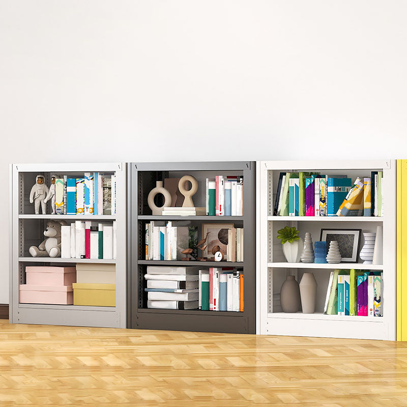 オープンメタルブックシェルフノルディックスタイルのシンプルな長方形の本棚