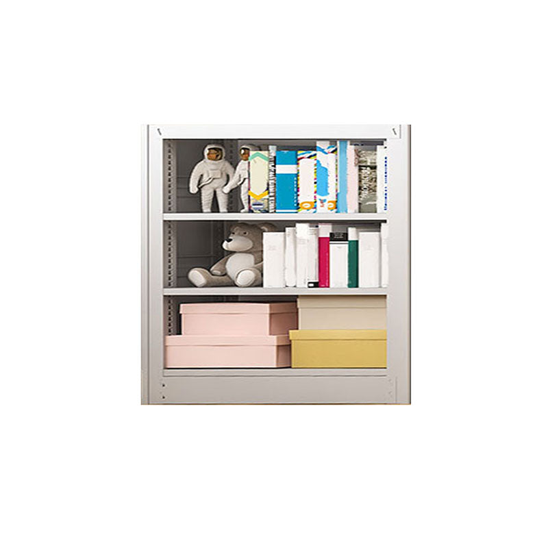 オープンメタルブックシェルフノルディックスタイルのシンプルな長方形の本棚