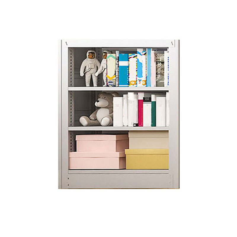 オープンメタルブックシェルフノルディックスタイルのシンプルな長方形の本棚