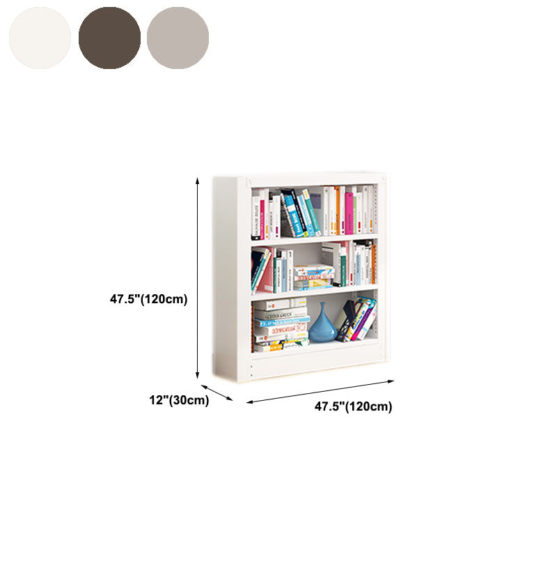 オープンメタルブックシェルフノルディックスタイルのシンプルな長方形の本棚