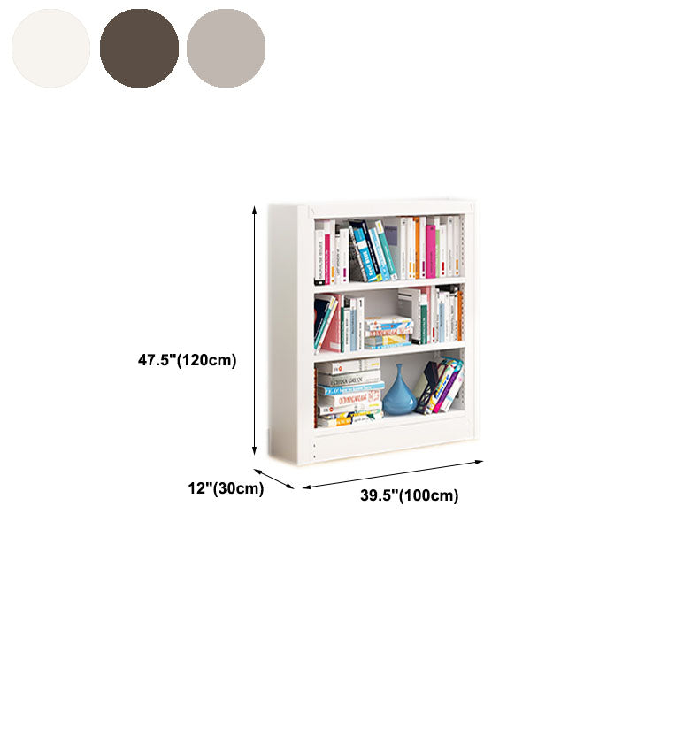 オープンメタルブックシェルフノルディックスタイルのシンプルな長方形の本棚