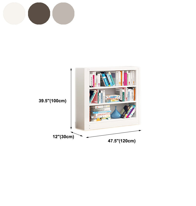 オープンメタルブックシェルフノルディックスタイルのシンプルな長方形の本棚