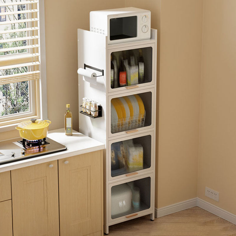 Closed Bookshelf Modern Metal Bookshelf Home Living Room Bookcase with Doors Clearhalo 'Bookcases' 'furn' 'furn_bookcases' 'Furniture' 'Office Furniture' 5610520