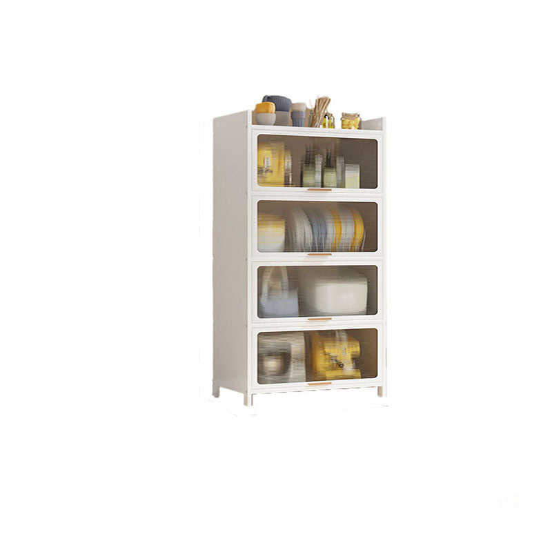 Closed Bookshelf Modern Metal Bookshelf Home Living Room Bookcase with Doors Clearhalo 'Bookcases' 'furn' 'furn_bookcases' 'Furniture' 'Office Furniture' 5610522