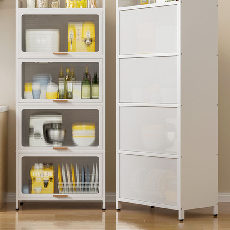 Closed Bookshelf Modern Metal Bookshelf Home Living Room Bookcase with Doors Clearhalo 'Bookcases' 'furn' 'furn_bookcases' 'Furniture' 'Office Furniture' 5610524