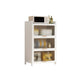 Closed Bookshelf Modern Metal Bookshelf Home Living Room Bookcase with Doors 31.5"L x 13.8"W x 51.2"H Clearhalo 'Bookcases' 'furn' 'furn_bookcases' 'Furniture' 'Office Furniture' 5610533