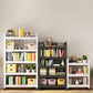 Open Bookshelf Modern Metal Home Study Living Room Removable Bookcase