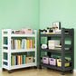 Open Bookshelf Modern Metal Home Study Living Room Removable Bookcase