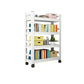 Open Bookshelf Modern Metal Home Study Living Room Removable Bookcase