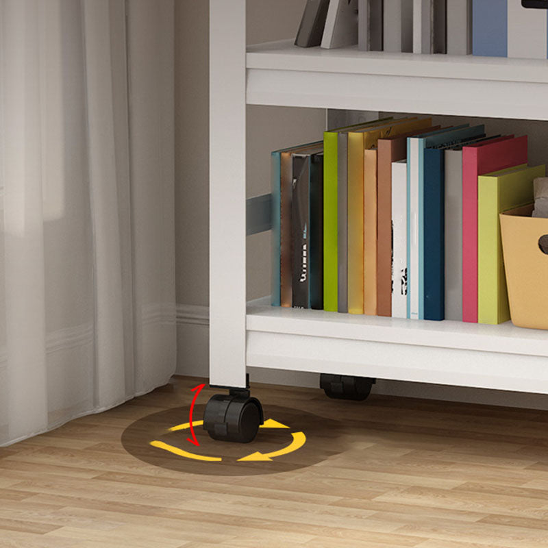 Open Bookshelf Modern Metal Home Study Living Room Removable Bookcase