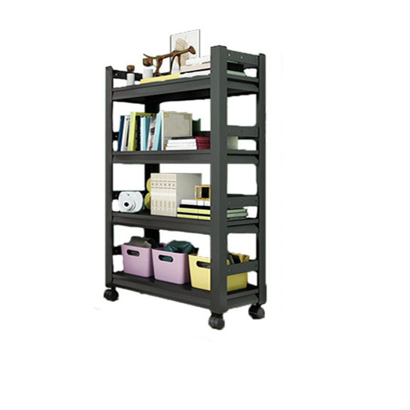 Open Bookshelf Modern Metal Home Study Living Room Removable Bookcase