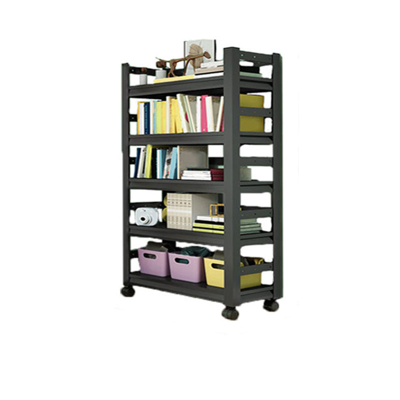 Open Bookshelf Modern Metal Home Study Living Room Removable Bookcase