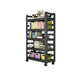 Open Bookshelf Modern Metal Home Study Living Room Removable Bookcase