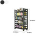Open Bookshelf Modern Metal Home Study Living Room Removable Bookcase