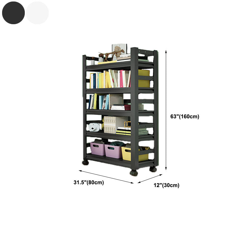 Open Bookshelf Modern Metal Home Study Living Room Removable Bookcase
